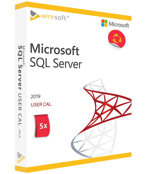 MICROSOFT SQL SERVER 2019 - 5 ПАКЕТА ПОТРЕБИТЕЛСКИ КАЛ