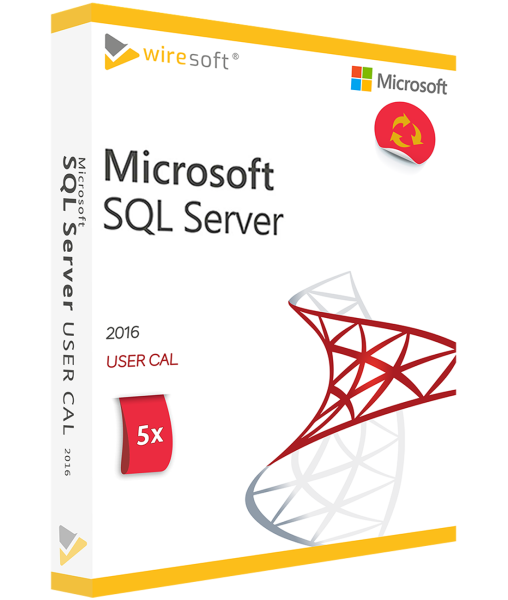 MICROSOFT SQL SERVER 2016 - 5 ПАКЕТА ЗА ПОТРЕБИТЕЛИ