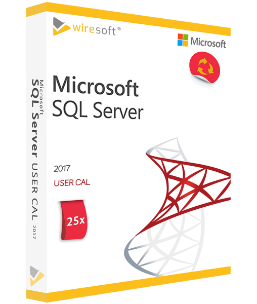 MICROSOFT SQL SERVER 2017 - 25 ПАКЕТА ЗА ПОТРЕБИТЕЛИ