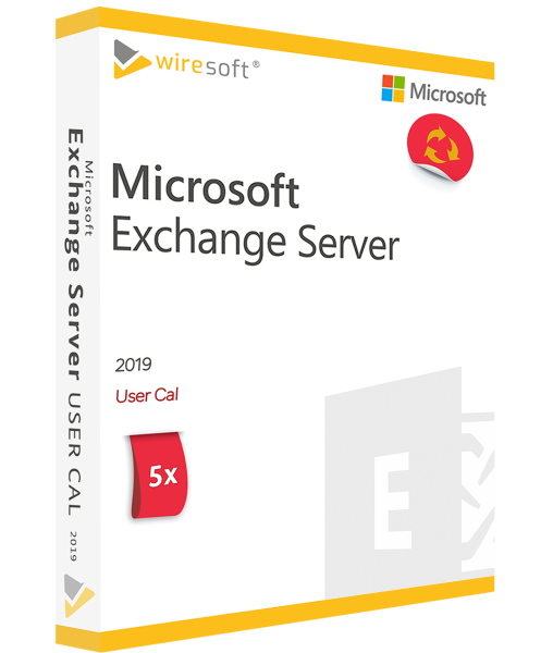 MICROSOFT EXCHANGE SERVER 2019 - 5 ПАКЕТА ПОТРЕБИТЕЛСКИ КАЛ