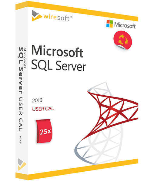MICROSOFT SQL SERVER 2016 - 25 ПАКЕТА ЗА ПОТРЕБИТЕЛИ